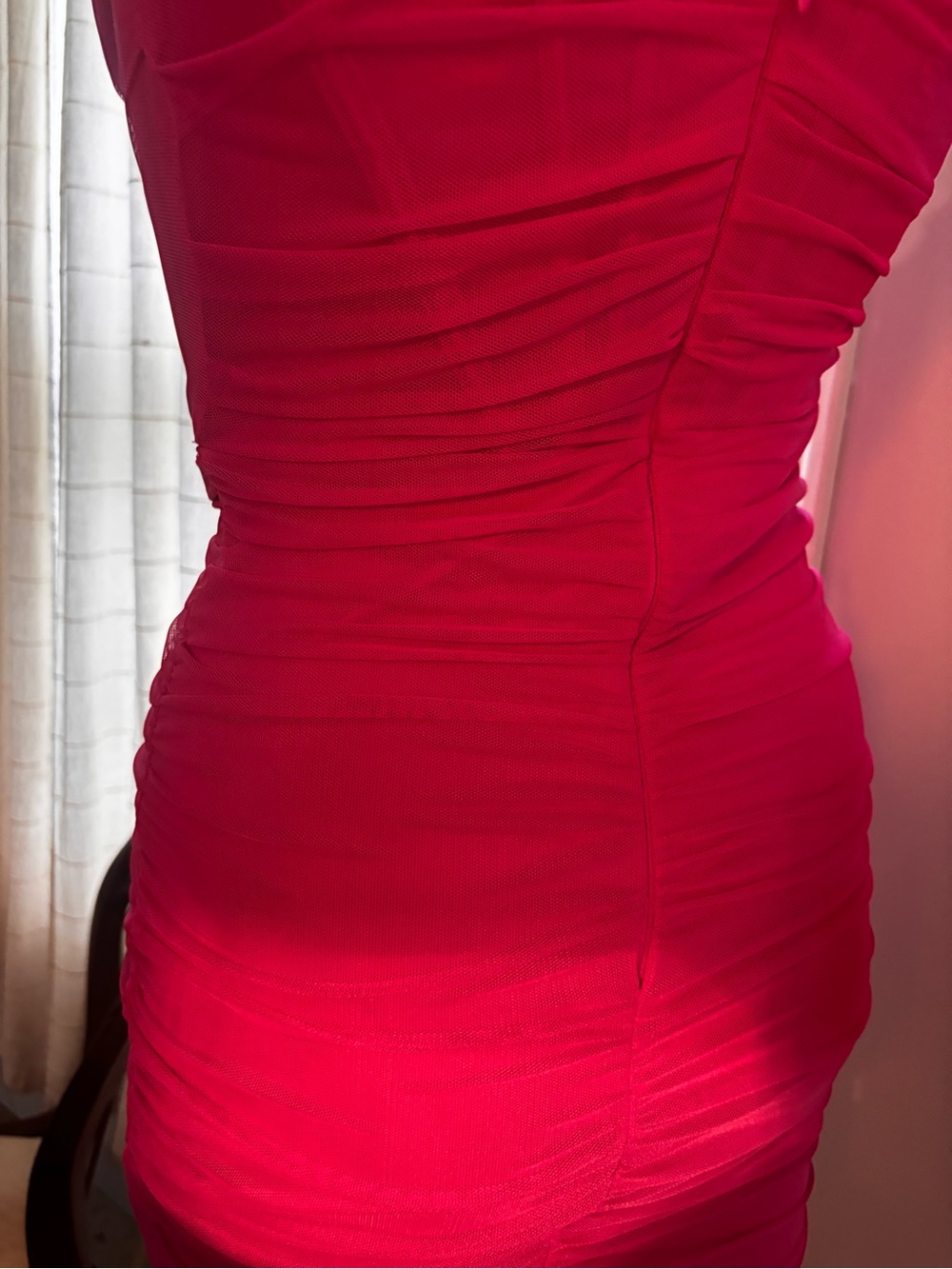Forever 21 Hot Pink Ruched Mini Dress - Picture 8 of 8